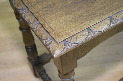 CONSOLE TABLE OAK EARLY 20TH CENTURY - ADDITIONAL PHOTO 6