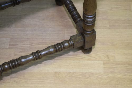 CONSOLE TABLE OAK EARLY 20TH CENTURY - ADDITIONAL PHOTO 7