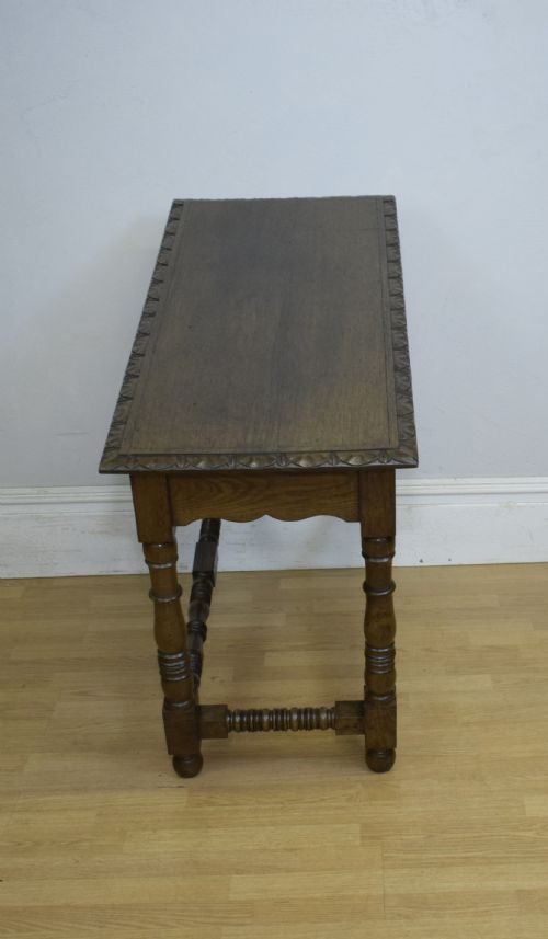CONSOLE TABLE OAK EARLY 20TH CENTURY - ADDITIONAL PHOTO 13