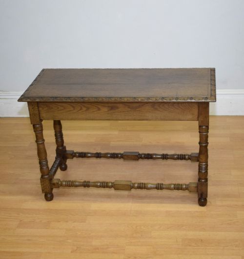 CONSOLE TABLE OAK EARLY 20TH CENTURY - ADDITIONAL PHOTO 15