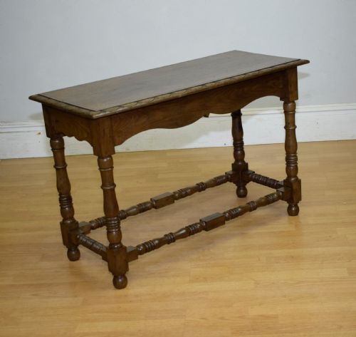 CONSOLE TABLE OAK EARLY 20TH CENTURY - ADDITIONAL PHOTO 21