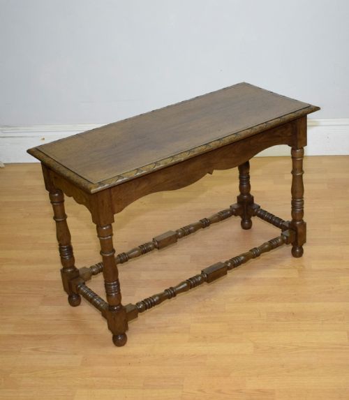 CONSOLE TABLE OAK EARLY 20TH CENTURY - ADDITIONAL PHOTO 22