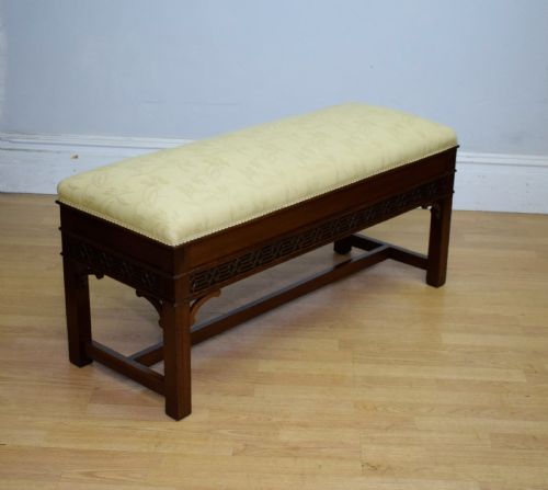 ANTIQUE MAHOGANY DUET PIANO STOOL - ADDITIONAL PHOTO 5