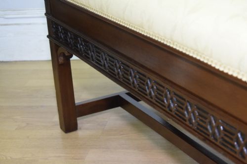 ANTIQUE MAHOGANY DUET PIANO STOOL - ADDITIONAL PHOTO 21