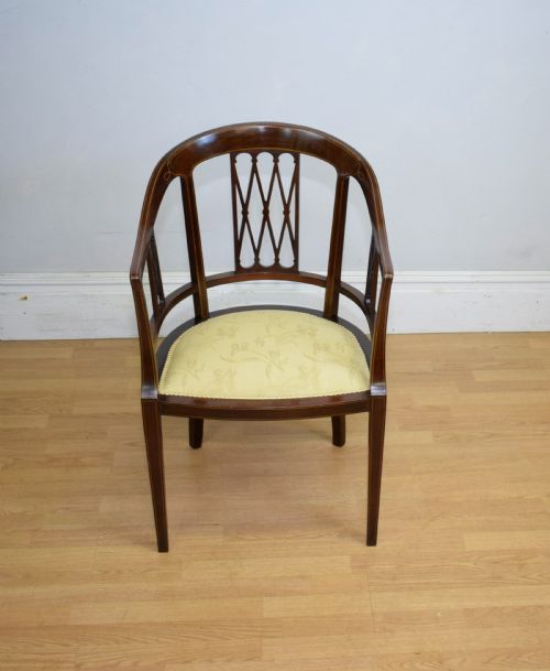 EDWARDIAN INLAID ARMCHAIR - ADDITIONAL PHOTO 2