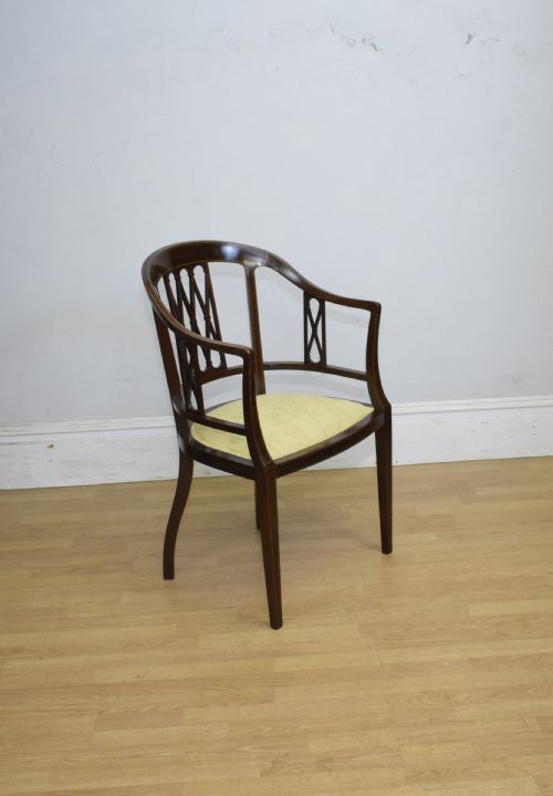 EDWARDIAN INLAID ARMCHAIR - ADDITIONAL PHOTO 5