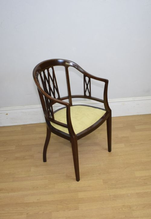 EDWARDIAN INLAID ARMCHAIR - ADDITIONAL PHOTO 6