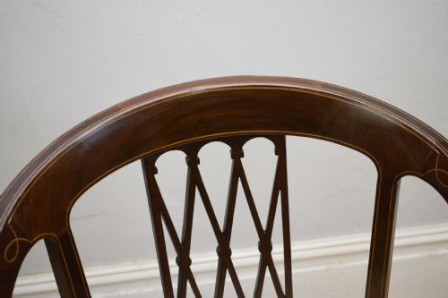 EDWARDIAN INLAID ARMCHAIR - ADDITIONAL PHOTO 8