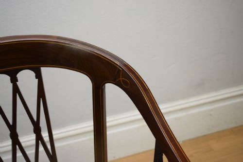 EDWARDIAN INLAID ARMCHAIR - ADDITIONAL PHOTO 10