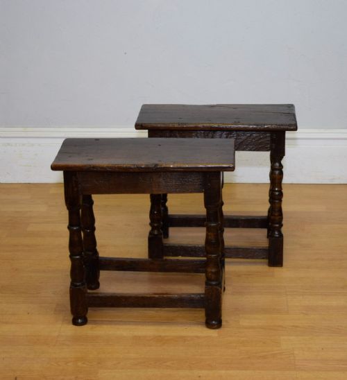 GEORGIAN PERIOD OAK JOINT STOOLS - ADDITIONAL PHOTO 3