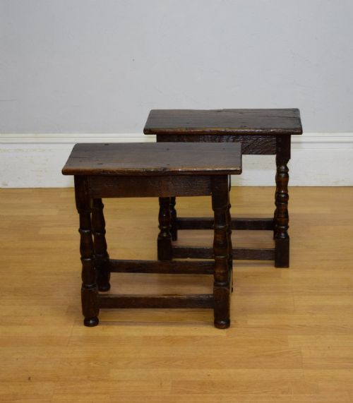 GEORGIAN PERIOD OAK JOINT STOOLS - ADDITIONAL PHOTO 4