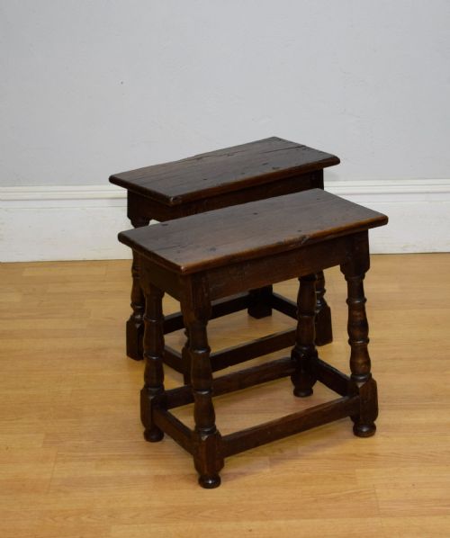 GEORGIAN PERIOD OAK JOINT STOOLS - ADDITIONAL PHOTO 8