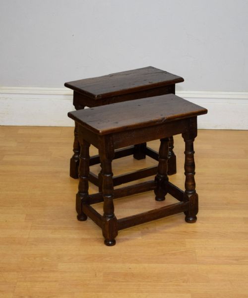 GEORGIAN PERIOD OAK JOINT STOOLS - ADDITIONAL PHOTO 9
