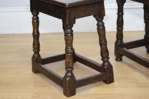 GEORGIAN PERIOD OAK JOINT STOOLS - ADDITIONAL PHOTO 14
