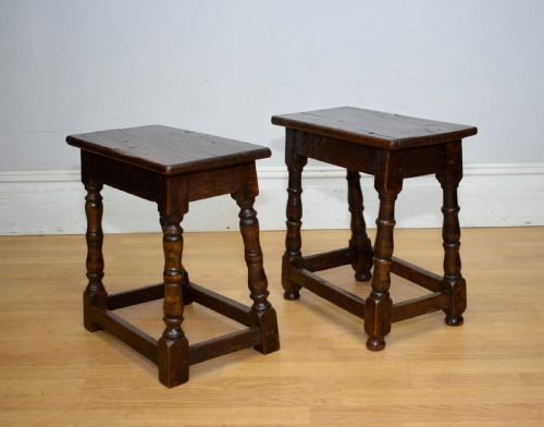 GEORGIAN PERIOD OAK JOINT STOOLS - ADDITIONAL PHOTO 15