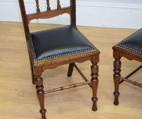 PAIR OF ARTS CRAFTS SIDE CHAIRS - ADDITIONAL PHOTO 5