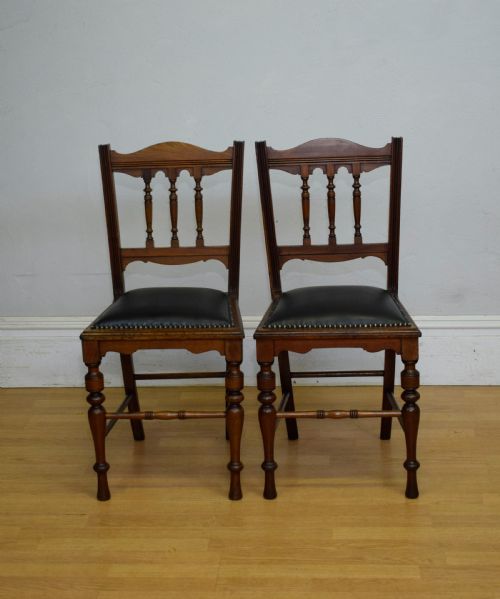 PAIR OF ARTS CRAFTS SIDE CHAIRS - ADDITIONAL PHOTO 11