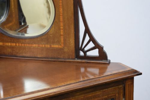EDWARDIAN INLAID CORNER DISPLAY CABINET - ADDITIONAL PHOTO 22