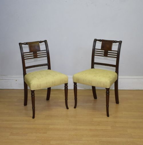 pair of regency chairs - CATEGORY: ANTIQUE CHAIRS - DATED REGENCY