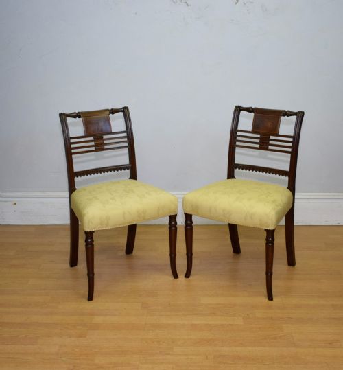 PAIR OF REGENCY CHAIRS - ADDITIONAL PHOTO 3