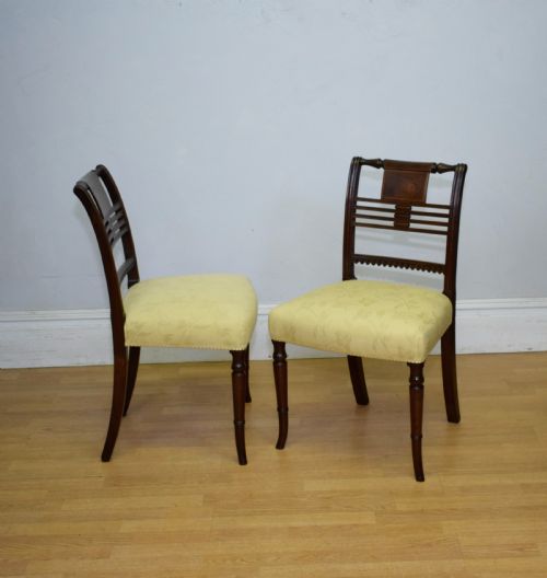 PAIR OF REGENCY CHAIRS - ADDITIONAL PHOTO 9