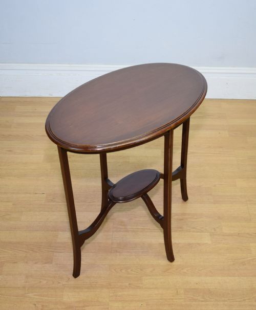 EDWARDIAN MAHOGANY OCCASIONAL TABLE - ADDITIONAL PHOTO 1