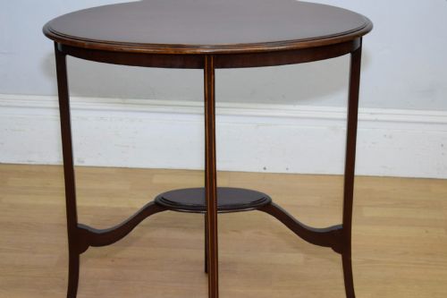EDWARDIAN MAHOGANY OCCASIONAL TABLE - ADDITIONAL PHOTO 4