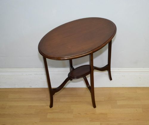 EDWARDIAN MAHOGANY OCCASIONAL TABLE - ADDITIONAL PHOTO 13