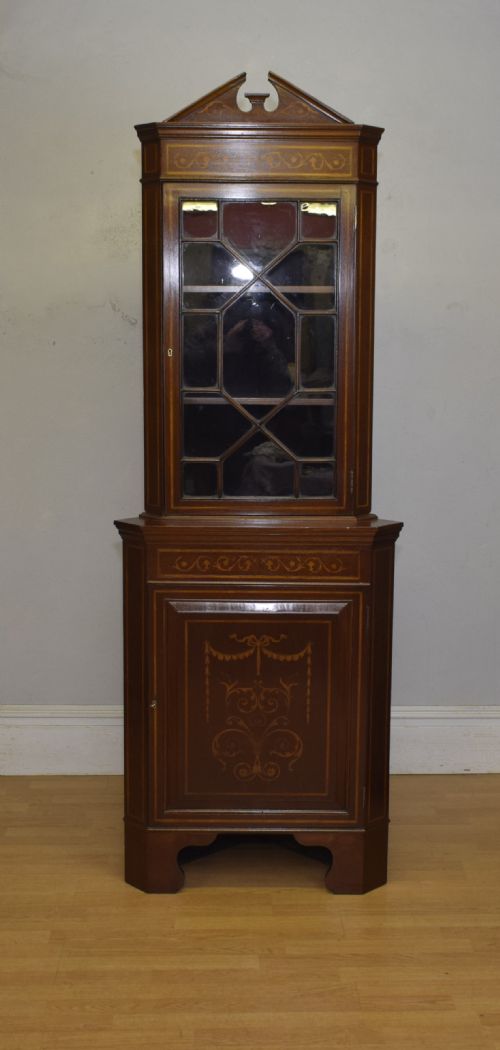fig 1. Corner Cabinet Edwardian Inlaid