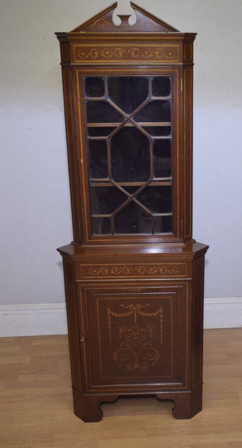 fig 6. Corner Cabinet Edwardian Inlaid