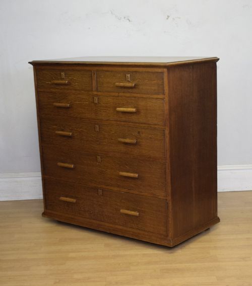 ARTS CRAFTS OAK CHEST - ADDITIONAL PHOTO 3