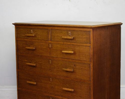 ARTS CRAFTS OAK CHEST - ADDITIONAL PHOTO 4