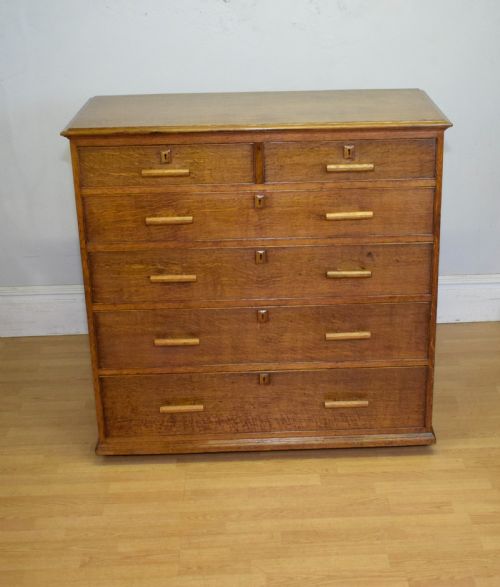 ARTS CRAFTS OAK CHEST - ADDITIONAL PHOTO 5