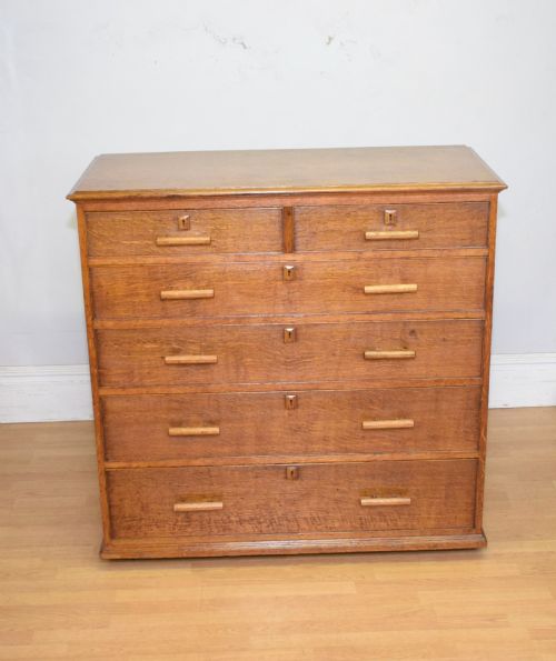 ARTS CRAFTS OAK CHEST - ADDITIONAL PHOTO 8