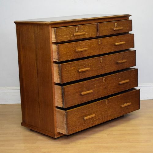 ARTS CRAFTS OAK CHEST - ADDITIONAL PHOTO 15