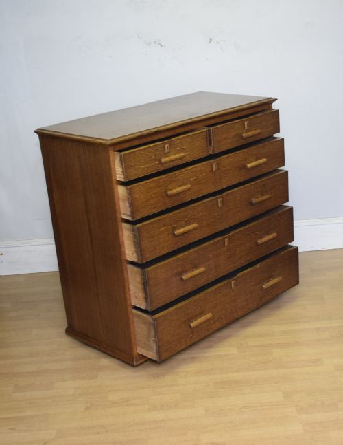 ARTS CRAFTS OAK CHEST - ADDITIONAL PHOTO 16