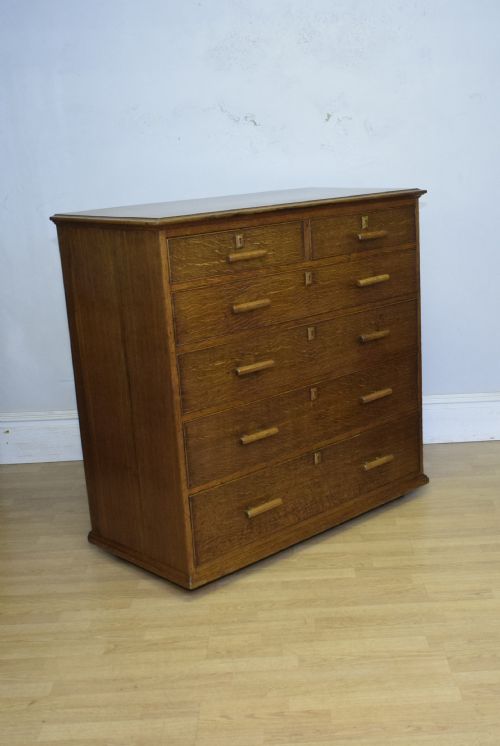 ARTS CRAFTS OAK CHEST - ADDITIONAL PHOTO 17