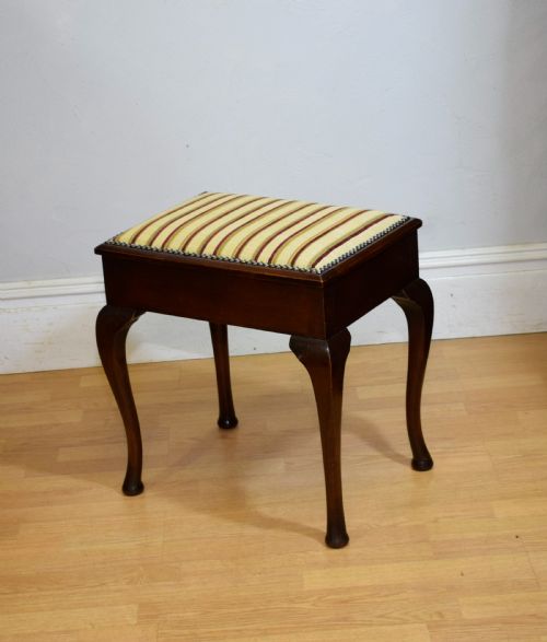 ANTIQUE EDWARDIAN PIANO STOOL - ADDITIONAL PHOTO 3