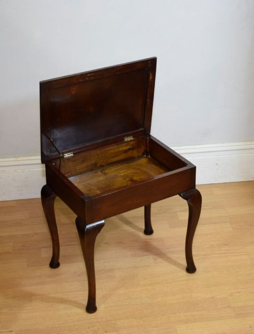 ANTIQUE EDWARDIAN PIANO STOOL - ADDITIONAL PHOTO 6
