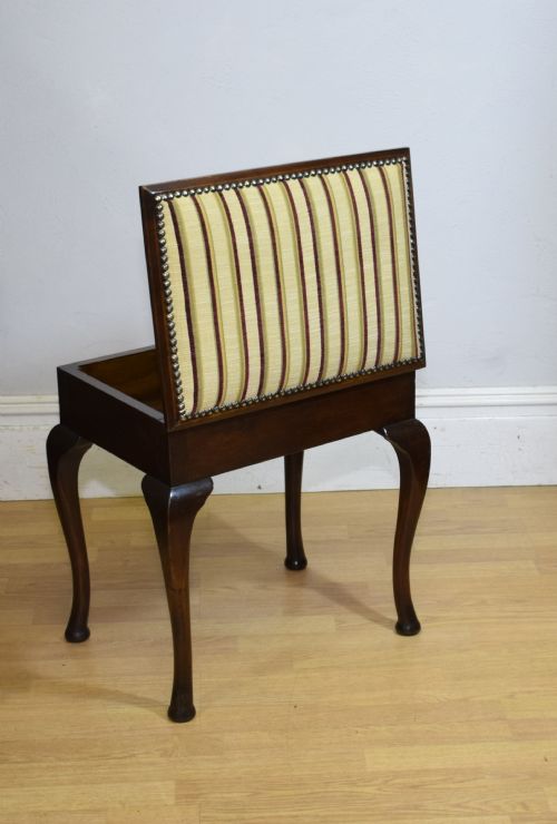 ANTIQUE EDWARDIAN PIANO STOOL - ADDITIONAL PHOTO 11