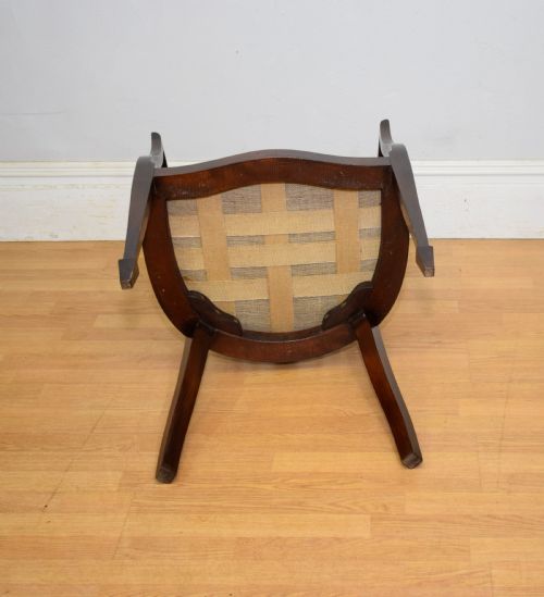 VICTORIAN MAHOGANY TUB CHAIR - ADDITIONAL PHOTO 11