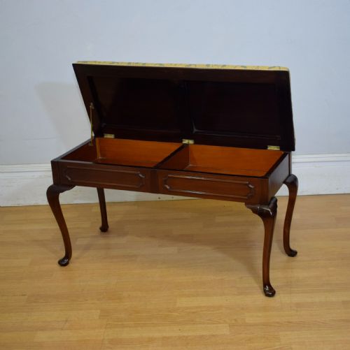 EDWARDIAN DUET PIANO STOOL - ADDITIONAL PHOTO 11