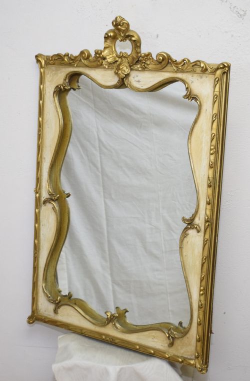 ANTIQUE FRENCH GILTWOOD MIRROR - ADDITIONAL PHOTO 1
