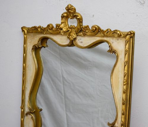 ANTIQUE FRENCH GILTWOOD MIRROR - ADDITIONAL PHOTO 4
