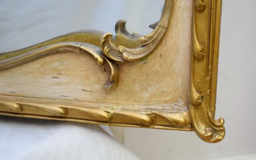ANTIQUE FRENCH GILTWOOD MIRROR - ADDITIONAL PHOTO 12