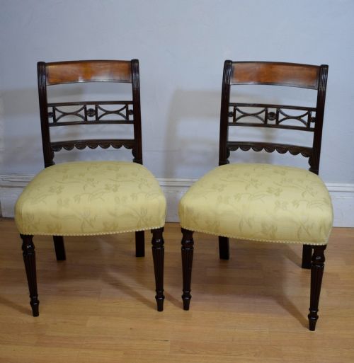 PAIR OF REGENCY SIDE CHAIRS - ADDITIONAL PHOTO 12