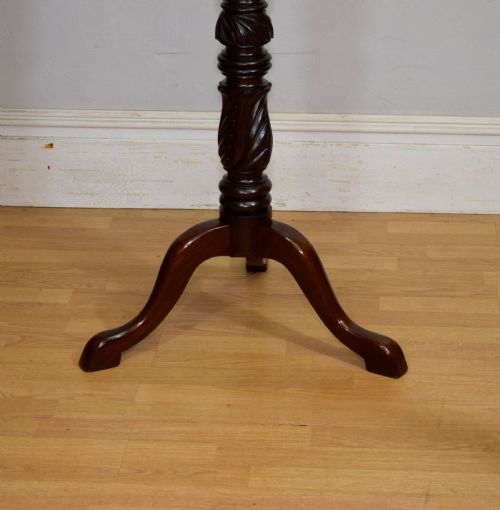 MAHOGANY TORCHERE JARDINIERE - ADDITIONAL PHOTO 2