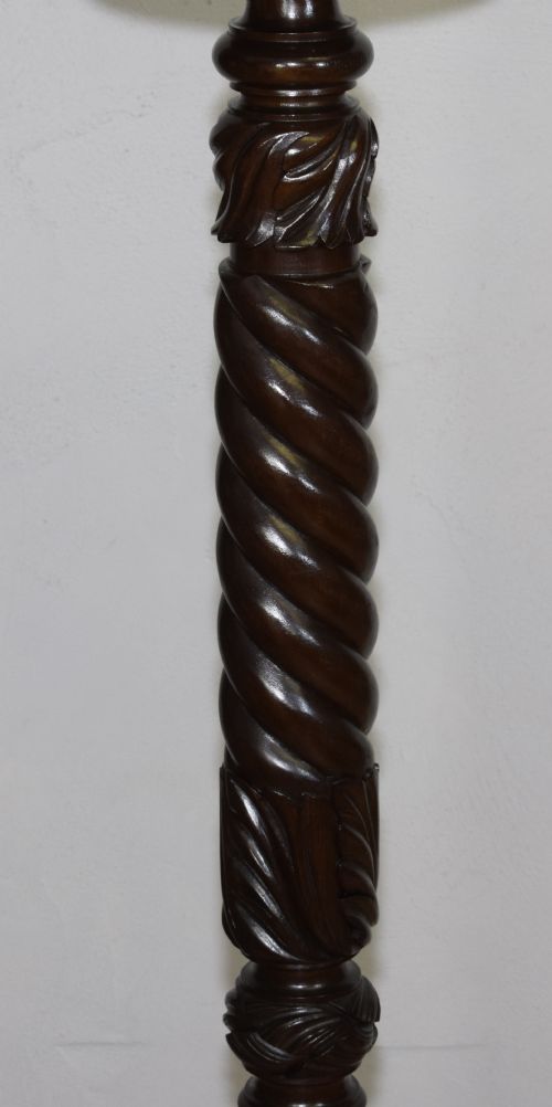 MAHOGANY TORCHERE JARDINIERE - ADDITIONAL PHOTO 4