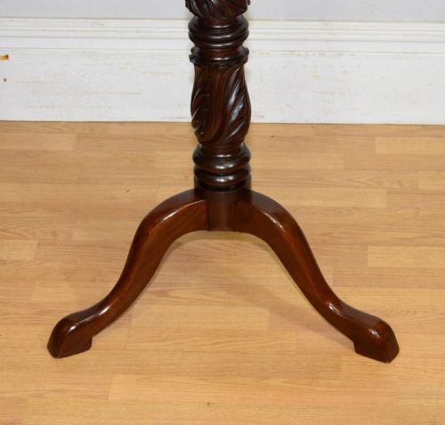 MAHOGANY TORCHERE JARDINIERE - ADDITIONAL PHOTO 6