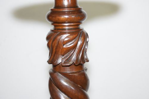 MAHOGANY TORCHERE JARDINIERE - ADDITIONAL PHOTO 7